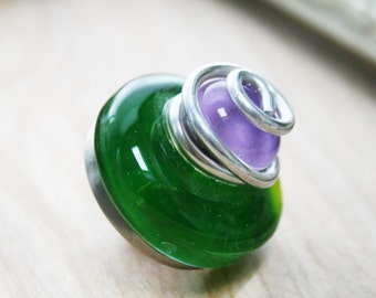 Colorful Glass Cabinet Knobs/Kitchen Cabinet Knobs/Furniture Handles/Bathroom Cabinet Knobs/Bi-fold Doors/Fused Glass Knobs/Funktini Home