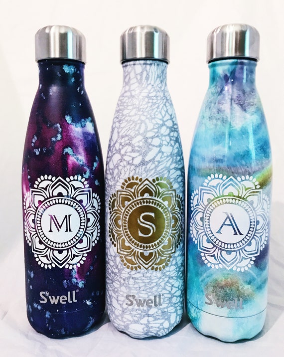 NEW White Lace Swell Bottle - Bridesmaids, Yoga, Monogram Swell, Personalized Swell, Custom Swell, Swell Bottle