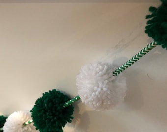 6 ft St. Patrick's Day Pom Pom Garland