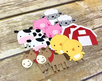 Farm Animal Die Cuts, DIY Farm Animals, Farmhouse Party, Farm Animal Scrapbooking
