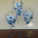 8 or 16 Count: 11" Confetti Balloons with Blue Ombre Confetti- Shower, Birthday, Baby, 1st, Boy, Water, Wedding, Winter, Holidays