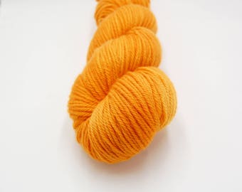 Merino Worsted Hand Dyed Yarn - California Poppy