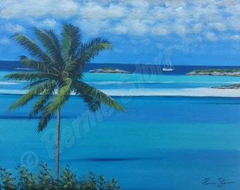 Rolletown harbor, (14x18)original acrylic on canvas panel.