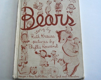 Vintage Children's Book, Bears