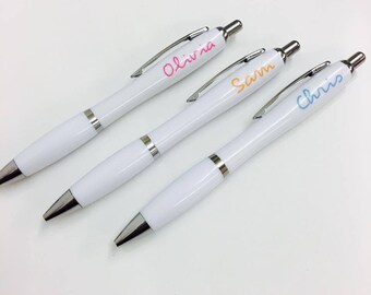 Love Island Style Personalised Pens – Add Your Name - Back To School