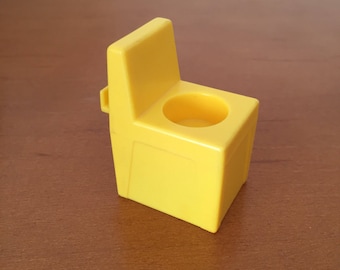 Vintage Fisher-Price Little People Lifeguard Chair for Swimming Pool - Yellow