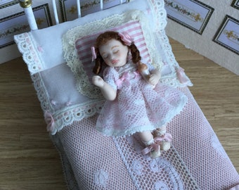 1:12 scale miniature porcelain doll , children 1/12 scale dollhouse porcelain doll, dolls for dollhouses