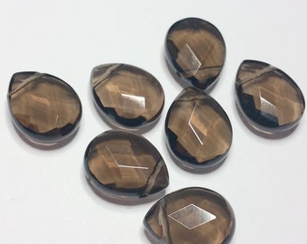 Smoky Quartz Faceted Briolette