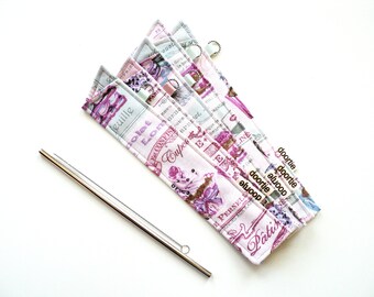 Reusable straw pouch. Straw case.