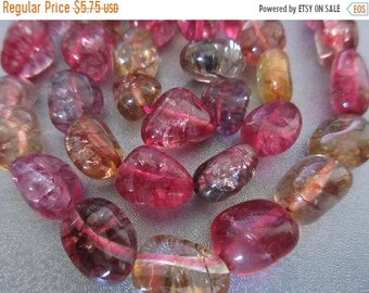 ON SALE 20% OFF Multi Candy Crushed Quartz Nuggets Beads 31pcs