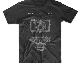 Camera Patent T Shirt, Camera Shirt, Photography Shirt, Camera Art, PP0006 Z1016