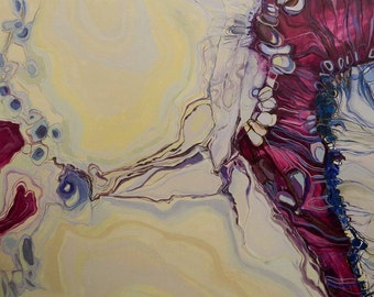 Large Abstract Oil Painting on Canvas