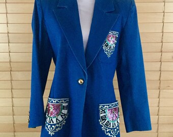 Lew Magram Deadstock Ladies Beaded Sequined Jacket