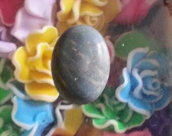 1 cabochon 25 x 18 agate blue gloss
