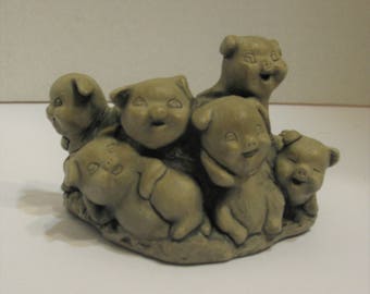 Mt. St.Helen's Volcanic Ash Pig Sculpture