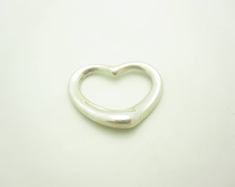 Tiffany & Co. Sterling Silver Elsa Peretti Medium Open Heart Pendant