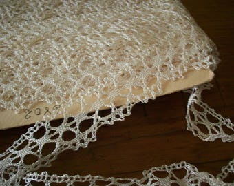 silk hand done lace antique