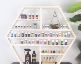 Large Hexagon Essential Oil Shelf