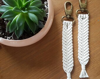 CHEVRON Macramé KEYCHAIN | Bag Tassel | Modern Macramé