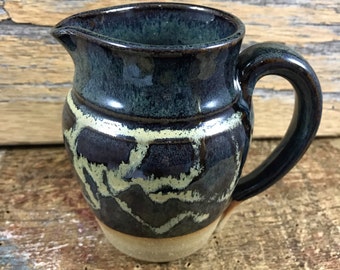 Small Ceramic Creamer / Small Pottery Pitcher / Handmade Gravy Pitcher