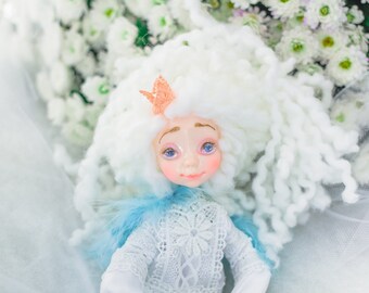 Montessori doll Colorful Rainbow Doll OOAK fairy doll kids toy girl for play waldorf doll quirky rainbow Colorful Toy indoor garden