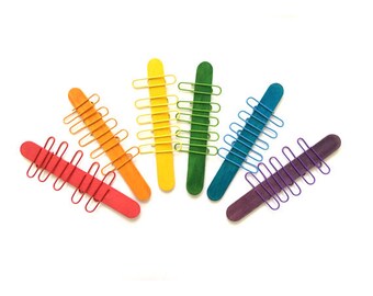 Fine Motor Paper Clip Busy Bag, Montessori Learning Materials, Preschool Fun Activities Using Paper Clips, OT Activity