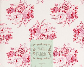 Fabric coupon 50/55 cm, fabric tilda 50 / 55cm, mia pink, patchwork, clothing
