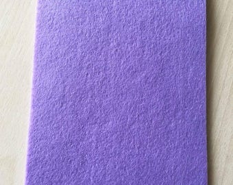 Coupon of 3 mm thick lilac felt