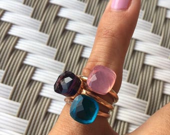 NUDO ring 585 Rosegold Gold