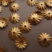 20 Brass Fluted Medium Ridge 8 mm Bead Caps