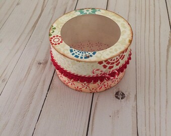 See-through top container - short