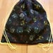 Black Pokemon Print Drawstring Backpack