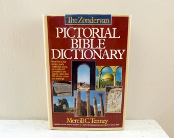 Reference book, Pictorial Bible Dictionary, Zondervan Dictionary, Bible scholar, college gift, study guide, history book, ancient history