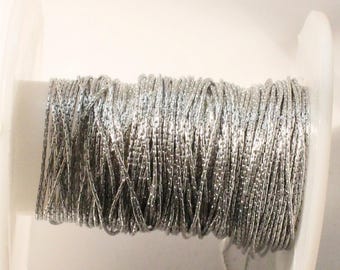1meter--Sterling Silver Chain with Rodium (925) 1mm (B42-20)