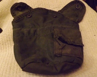Army water canteen fur lined cover