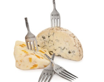 Fork Cheese Markers / Fancy Food Markers / French Country Cheese Markers