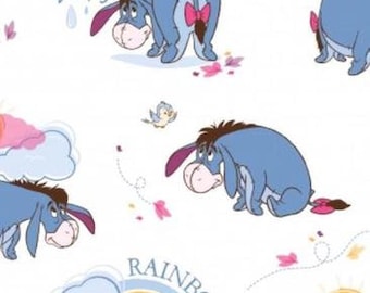Fat Quarter Disney Eeyore Sewing Cotton Quilting Fabric Craft Cotton