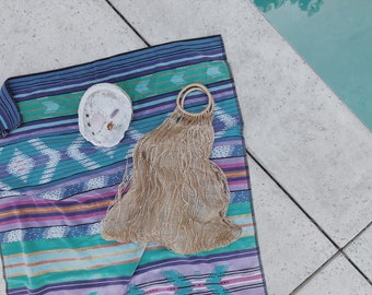 Vintage woven jute market bag | vintage jute bag | vintage woven bag | woven straw bag | boho bag