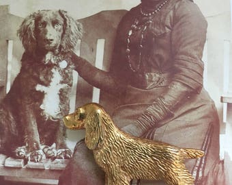 1960's Vintage Spaniel Dog Brooch