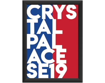 Crystal Palace Typography SE19 - Giclée Art Print - South London Poster