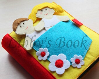 Ready for shipment 12 Pages! Handmade Activity Quiet Book , Busy Book, Book for Toddler, Sensory toy