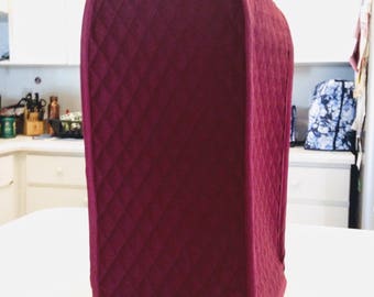 Blender Cover Burgundy Quilted Fabric Small Appliance Covers Made To Order