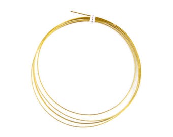 5 m wire metallic laminated gold 0.45 mm (A 06)