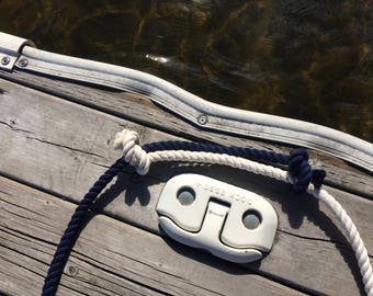 Tied the Knot Wedding Ceremony Rope, 3ft Navy Blue, 3ft Cream, Unity Ceremony, Cotton Rope, 5ft available, Wedding Rope, Knot Instructions
