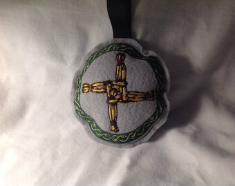 Embroidered Brigid's Cross Stuffie/Ornament