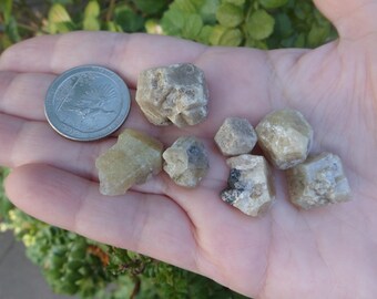 7 pc Green Grossularite Garnets, Mexico, Birthstone