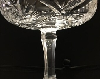 ON SALE Lead Crystal Compote