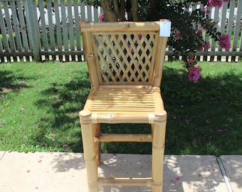 Bamboo Stool with Back