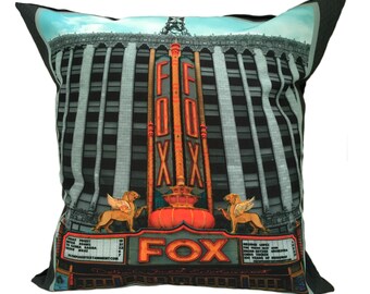 Fox Theater Pillow Cover With Insert