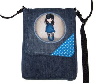 Bag child Gorjuss applied jeans